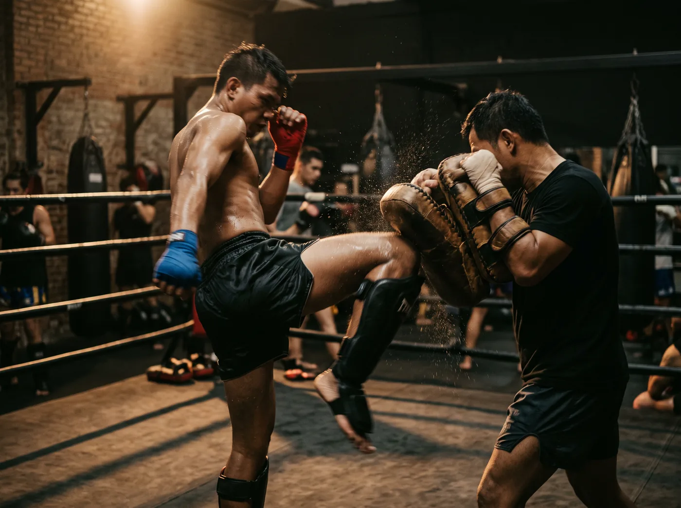 Treino de Muay Thai na JQFight